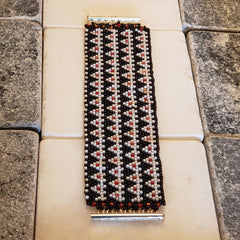 Black&White Mosaic Peyote bracelet