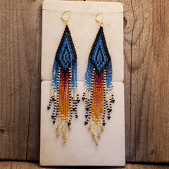 Liberterre Sunset fringe earrings